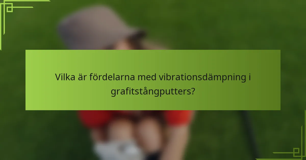 Vilka är fördelarna med vibrationsdämpning i grafitstångputters?